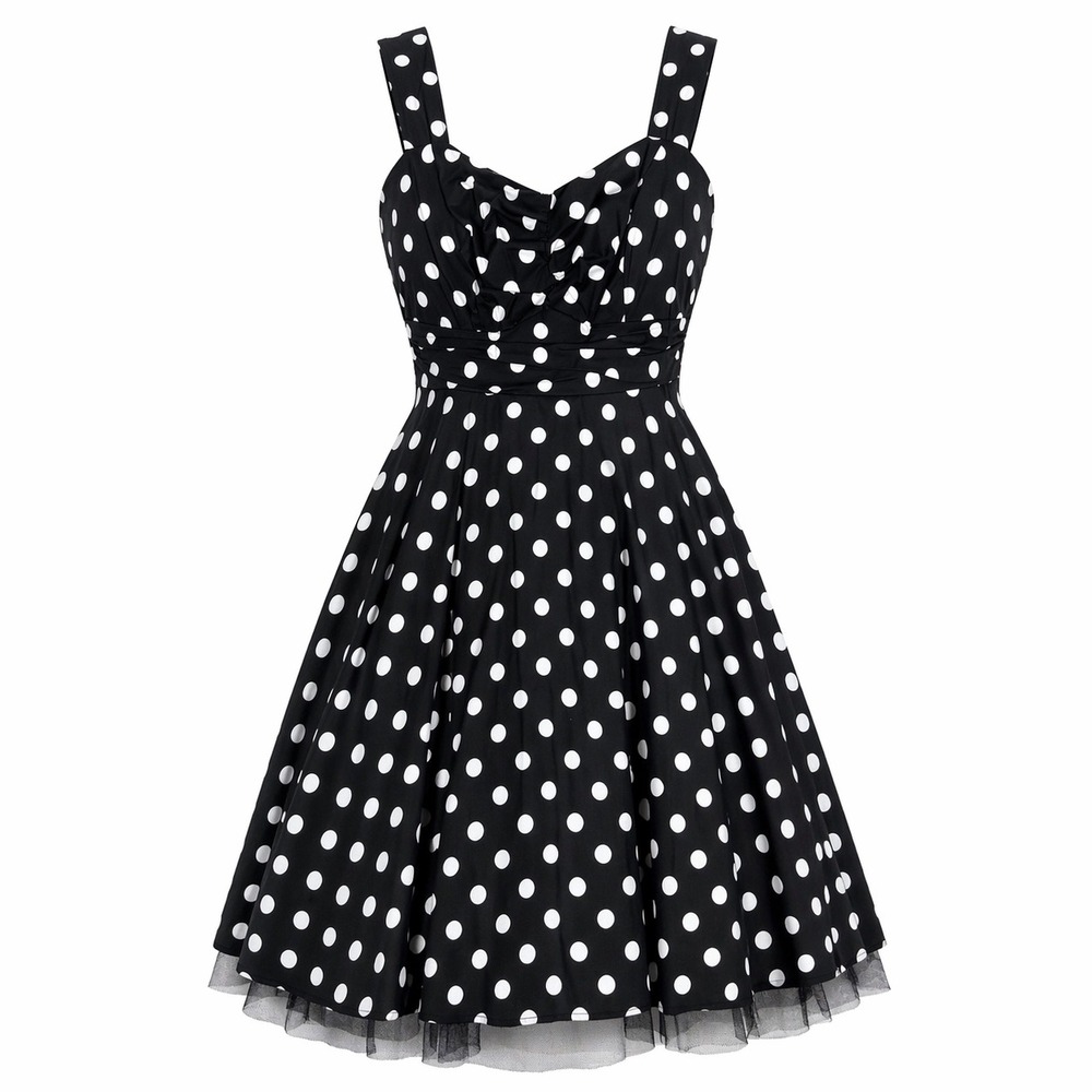 Hot Topic Polka Dot NWT Sweetheart Rockabilly Pinup Dress XL Retro 50s swing